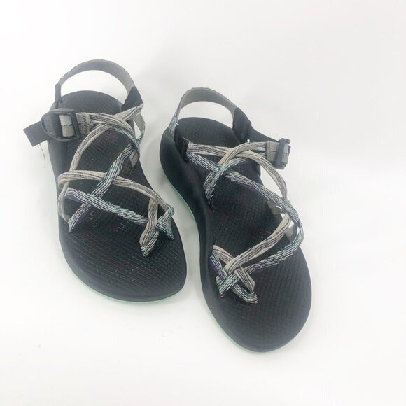 ✅ Chaco Z/Cloud X2 Sandals GREY/GREEN SIZE 8 - Picture 2 of 7